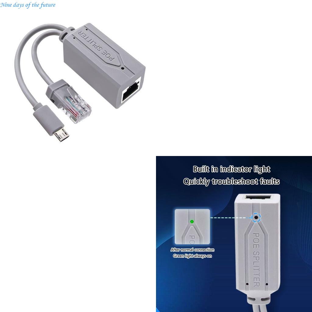 Power Over Ethernet - Convertisseur séparateur PoE USB compact 10/100Mbps