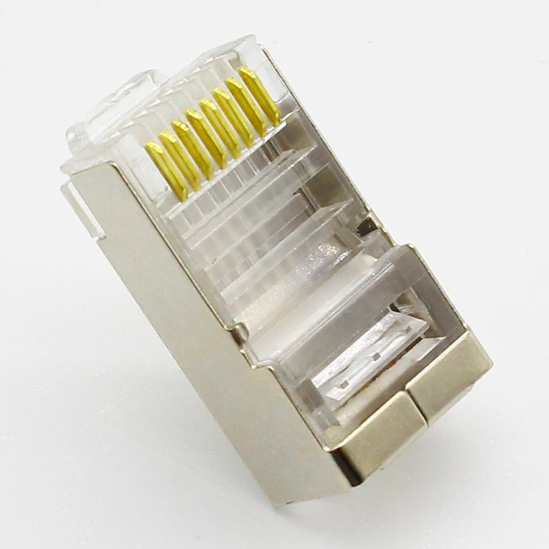 Power Over Ethernet - Connecteur rj45 cat6, 50 pièces, connecteurs