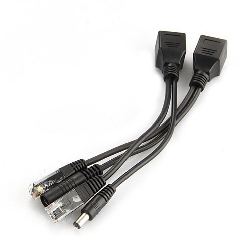 Power Over Ethernet - Câble adaptateur POE RJ45, kit répartiteur