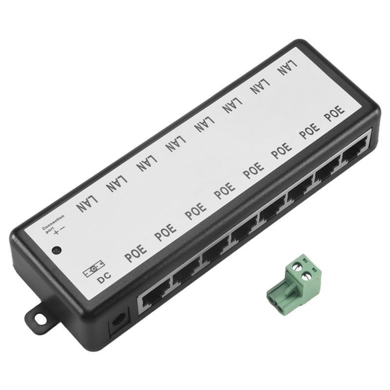 Power Over Ethernet - Injecteur PoE PHILE-8 ports, séparateur PoE