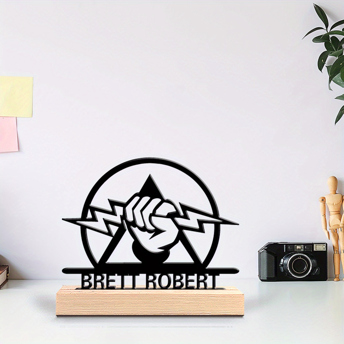 Plaque de bureau en métal grav - Office Tech Gifts avis et prix
