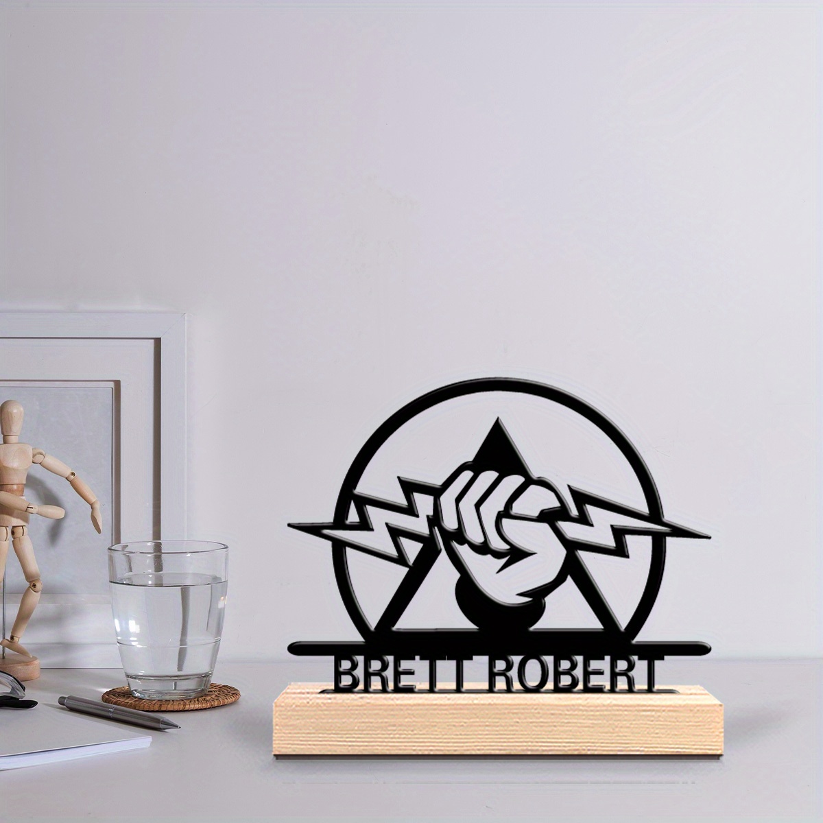 Plaque de bureau en métal grav - Office Tech Gifts avis et prix