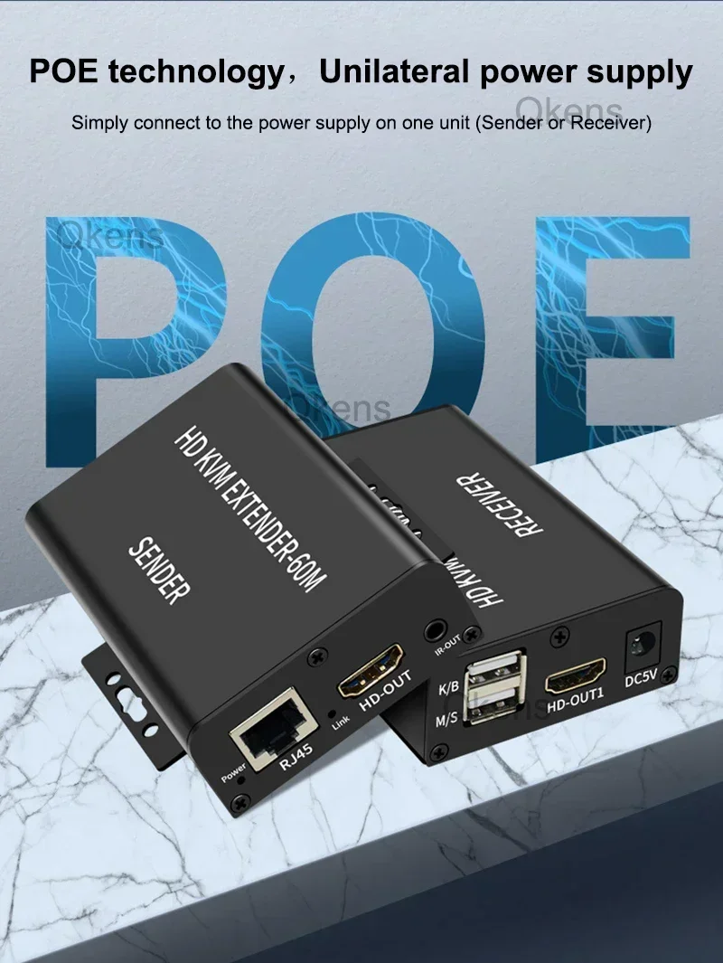 Extension HDMI KVM 60M sur câb - Power Over Ethernet avis et prix
