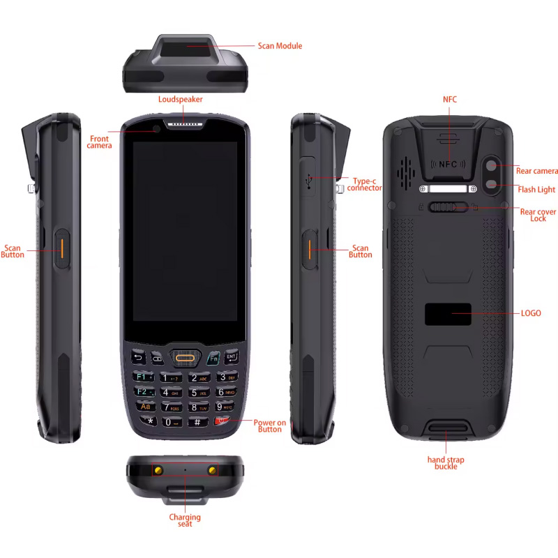 PDA mobile 4 pouces, scanner d - Barcode Scanner 2D avis et prix