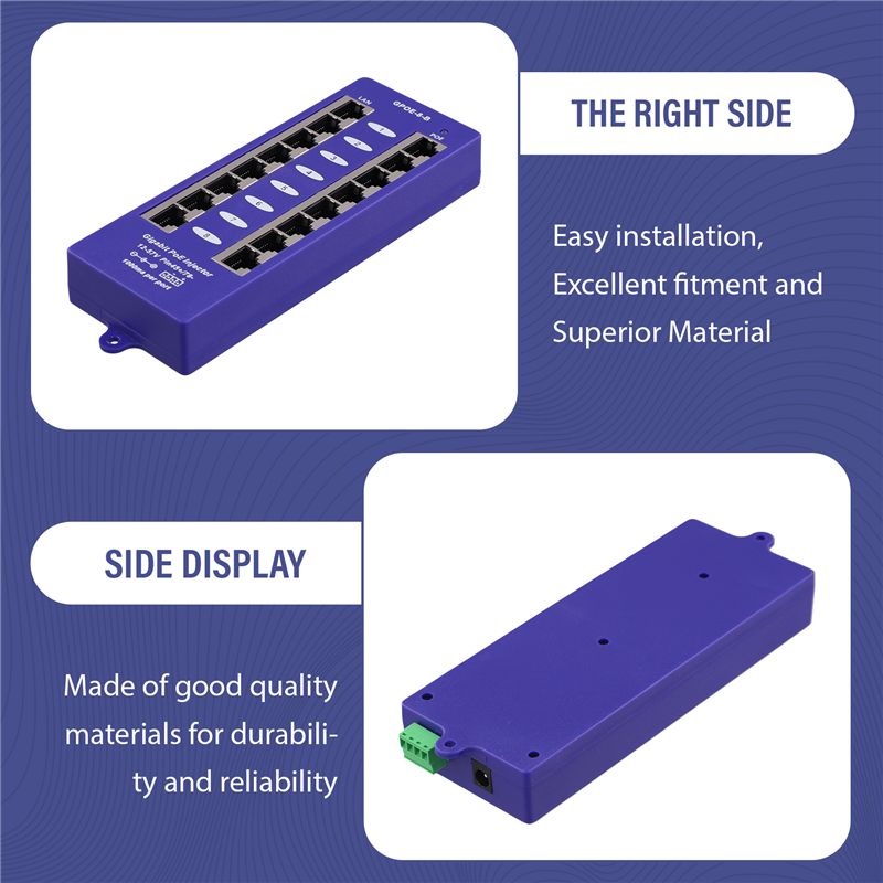 Injecteur PoE Mid-Span Mode B  - Power Over Ethernet avis et prix