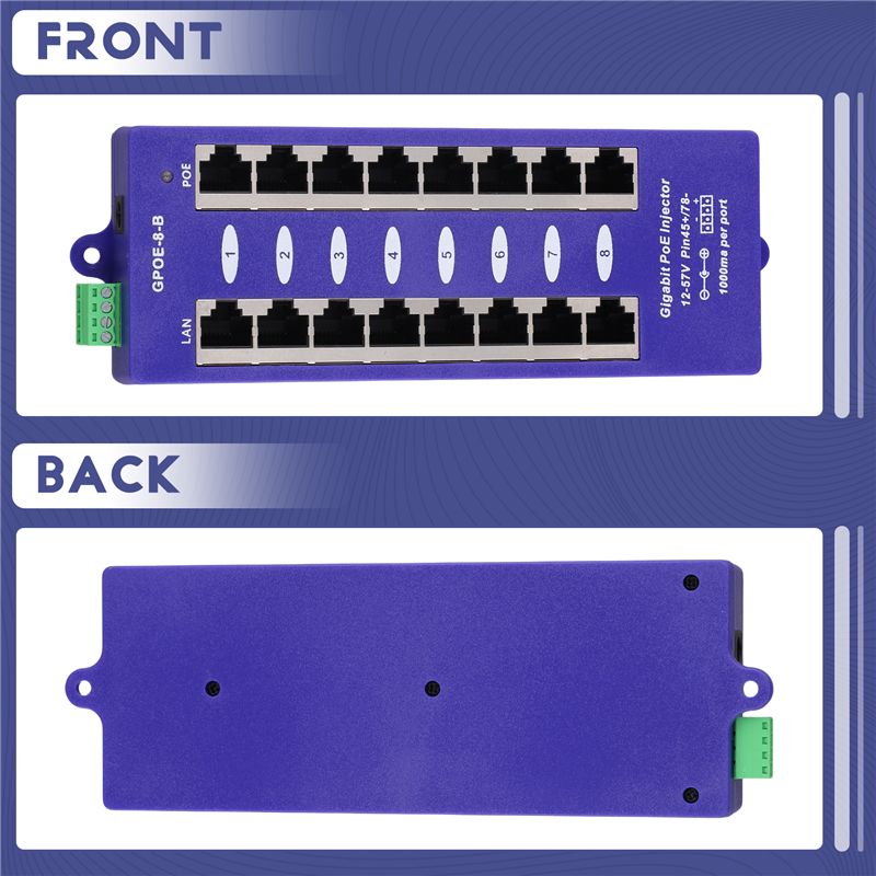Injecteur PoE Mid-Span Mode B  - Power Over Ethernet avis et prix