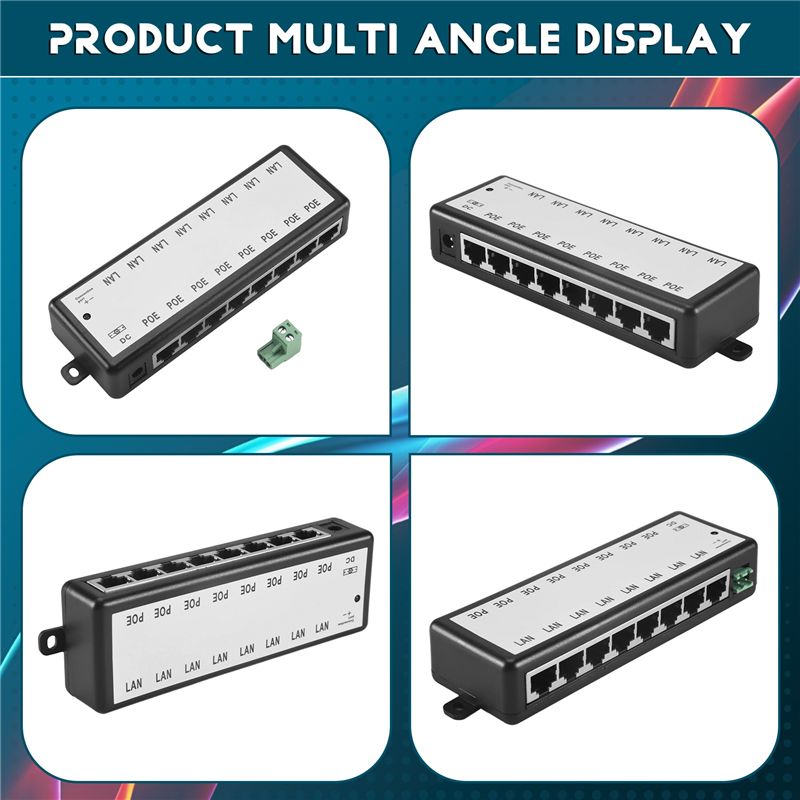 Injecteur PoE 8 ports B03B - R - Power Over Ethernet avis et prix
