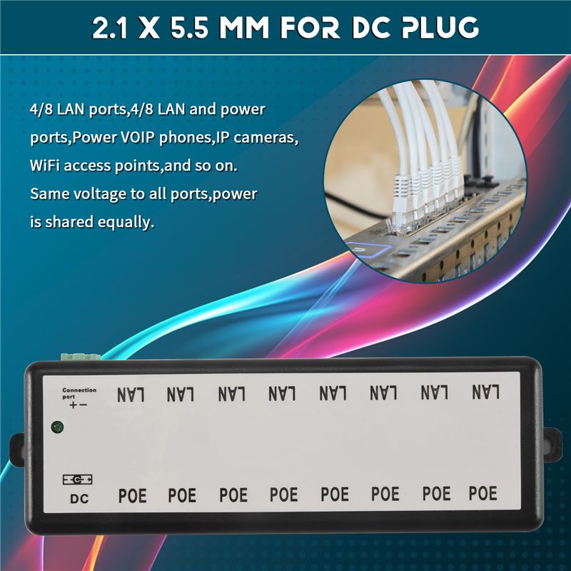 Injecteur PoE 8 ports B03B - R - Power Over Ethernet avis et prix
